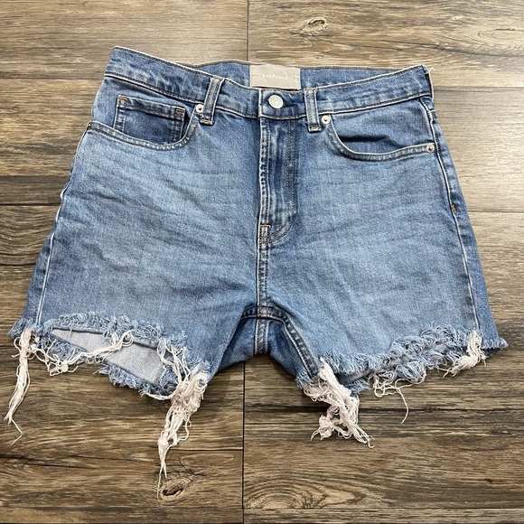 Everlane Pants - Everlane High Waist Jean Shorts Womens Sz 28